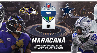 NFL anuncia preços dos ingressos para jogo entre dallas cowboys e baltimore ravens no Rio de Janeiro