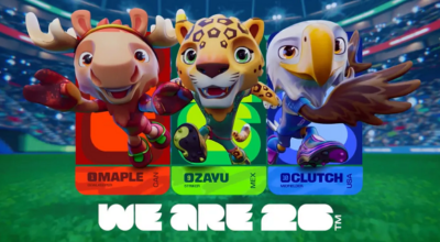 Mascotes do Mundial de 2026 representam Estados Unidos, Canadá e México