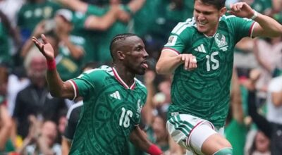 méxico vence áfrica do sul com ótima arbitragem de brasileiro
