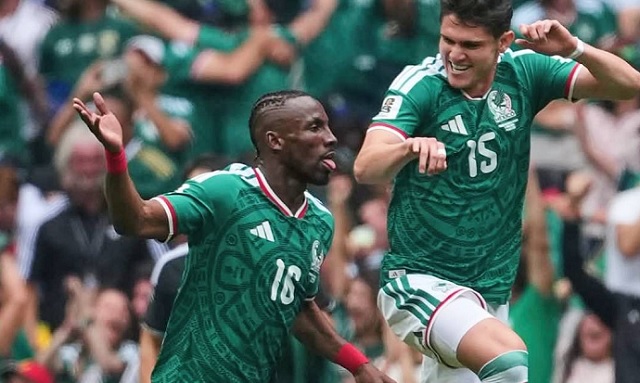méxico vence áfrica do sul com ótima arbitragem de brasileiro