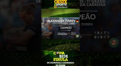 HISTÓRICO! ZVEREV JOGA DEMAIS, DESTRÓI RIVAIS E É O CAMPEÃO DE ROLAND GARROS!