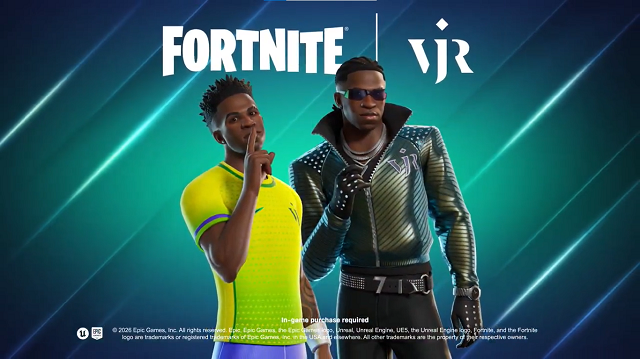 Vini Jr. ganha personagem no Fortnite durante a Copa do Mundo de 2026