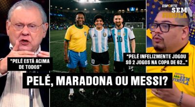 O DEBATE ETERNO: PELÉ, MARADONA OU LIONEL MESSI?
