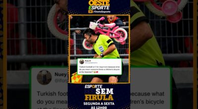 ISSO FOI LONGE DEMAIS! ÁRBITRO É ATINGIDO POR BICICLETA NA CABEÇA