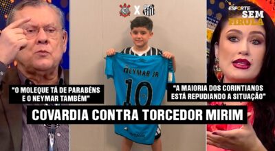 O LADO SOMBRIO DO FUTEBOL: CRIANÇA ESCOLTADA APÓS GANHAR CAMISA DE NEYMAR