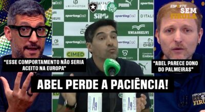 ABEL REVOLTADO! TREINADOR DO PALMEIRAS DISPARA CONTRA INVASÃO DE MICROFONES NO CAMPO!