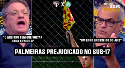 DEU RUIM NA ARBITRAGEM! LANCE BIZARRO NO CLÁSSICO SÃO PAULO X PALMEIRAS