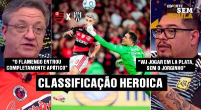 DRAMA ATÉ O FIM! FLAMENGO EMPATA, TEM EXPULSÃO DE JORGINHO, MAS GARANTE VAGA NA SEMIFINAL!