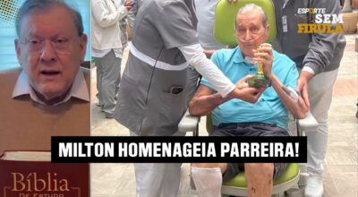 EMOCIONANTE! A HOMENAGEM HISTÓRICA DE MILTON NEVES A CARLOS ALBERTO PARREIRA!