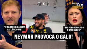NEYMAR PROVOCA TORCIDA DO GALO E VITÓRIA DO SANTOS EM CIMA DO GALO NA SUL-AMERICANA
