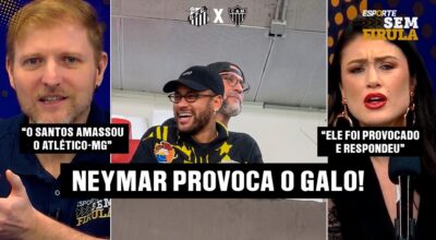 NEYMAR PROVOCA TORCIDA DO GALO E VITÓRIA DO SANTOS EM CIMA DO GALO NA SUL-AMERICANA