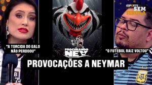 PROVOCAÇÃO PURA! COMO A TORCIDA DO ATLÉTICO-MG INFERNIZOU NEYMAR FORA DAS QUATRO LINHAS