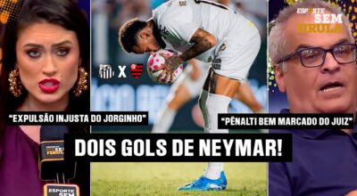 NEYMAR DECIDE COM DOIS GOLS! SANTOS E FLAMENGO FAZEM JOGAÇO E FICAM NO EMPATE!