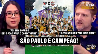 O FIM DA HEGEMONIA: SÃO PAULO EMPATA COM O CORINTHIANS E LEVA A TAÇA!