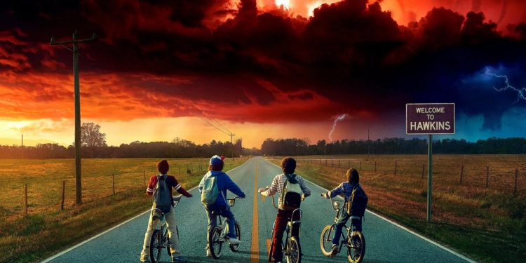 Cena da série Stranger Things (2016) – Fonte: Netflix (streaming global) / 21 Laps Entertainment; Monkey Massacre Productions