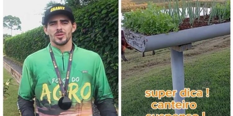 Jorge Gervasio, "Aprenda como fazer uma horta suspensa com cano PVC"