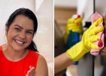 Juliana Feitoza, "Inox brilhando com apenas um produto"