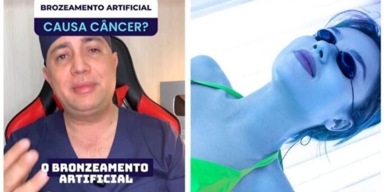 Cleuber Barbosa, oncologista, "Bronzeamento artificial causa câncer?"