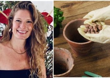 Nathalie, "Reaproveitando materiais para fazer a drenagem dos seus vasos"