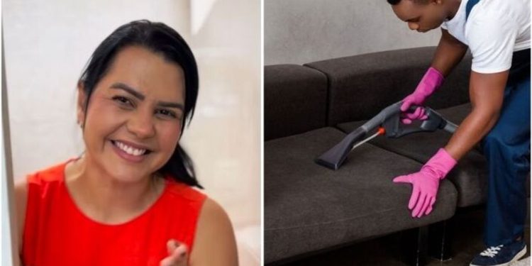 Juliana Feitoza, "Sofá limpo e cheiroso"