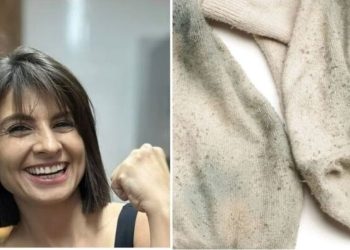 Talita Cavalcante, "Como lavar meias encardidas sem esforço?"