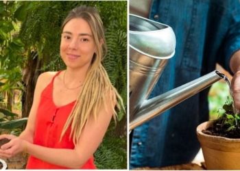 Camilla Lelis, "Truque para saber quando regar sua planta"