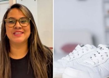 Jéssica, influenciadora "Como desencardir calçados brancos?"