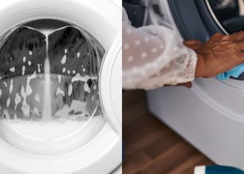 Por que você deveria limpar a borracha da máquina de lavar