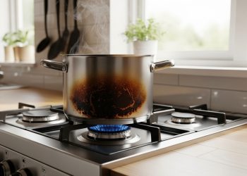 Truque caseiro simples recupera panela queimada em poucos minutos
