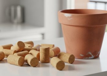 Por que colocar rolhas na terra das plantas e como aproveitar esse recurso natural