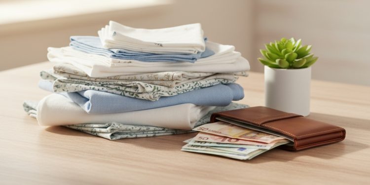 Essa ideia caseira transforma roupas de cama velhas em panos de limpeza úteis