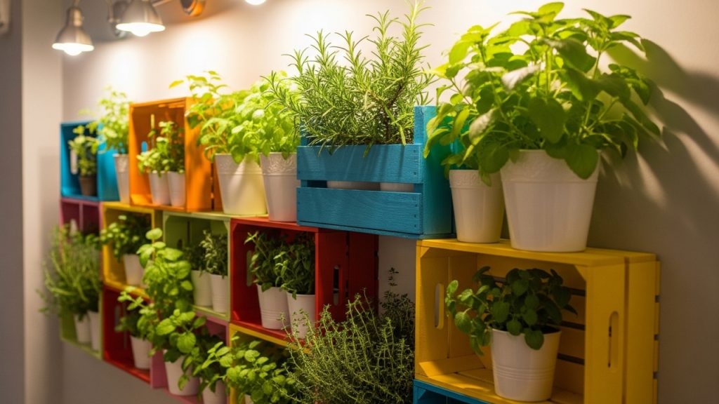 Mesmo em apartamentos pequenos, hortas verticais feitas com pallets e garrafas PET garantem temperos frescos, economia e mais contato com a natureza