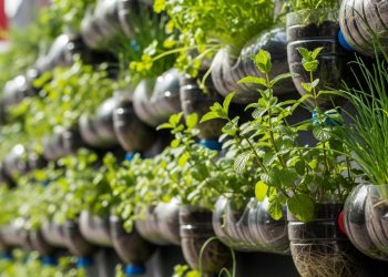 Mesmo em apartamentos pequenos, hortas verticais feitas com pallets e garrafas PET garantem temperos frescos, economia e mais contato com a natureza