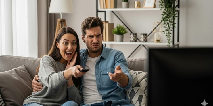 Assistir TV juntos parece simples, mas se tornou um dos maiores motivos de brigas silenciosas entre casais modernos