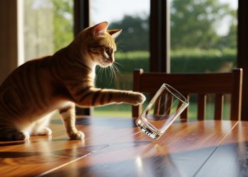 Por que os gatos adoram derrubar objetos, segundo especialistas?