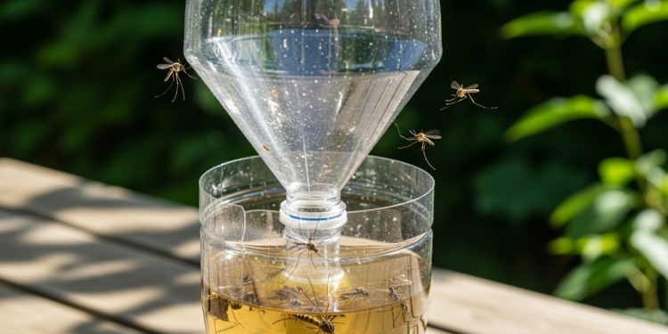 Como fazer uma armadilha para mosquitos com uma garrafa plástica usada