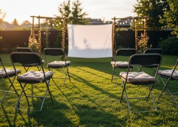 Como fazer um cinema para a família no seu jardim pagando barato