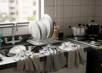 Por que lavar os panos de cozinha todos os dias segundo especialistas em limpeza