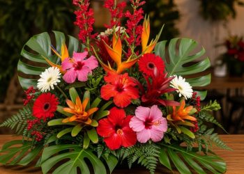 Como montar um arranjo de flores natalino natural e elegante