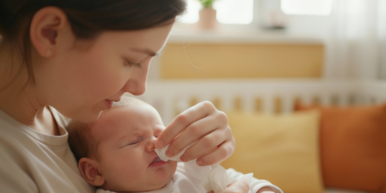 O guia rápido que limpa o nariz do bebê sem sofrimento