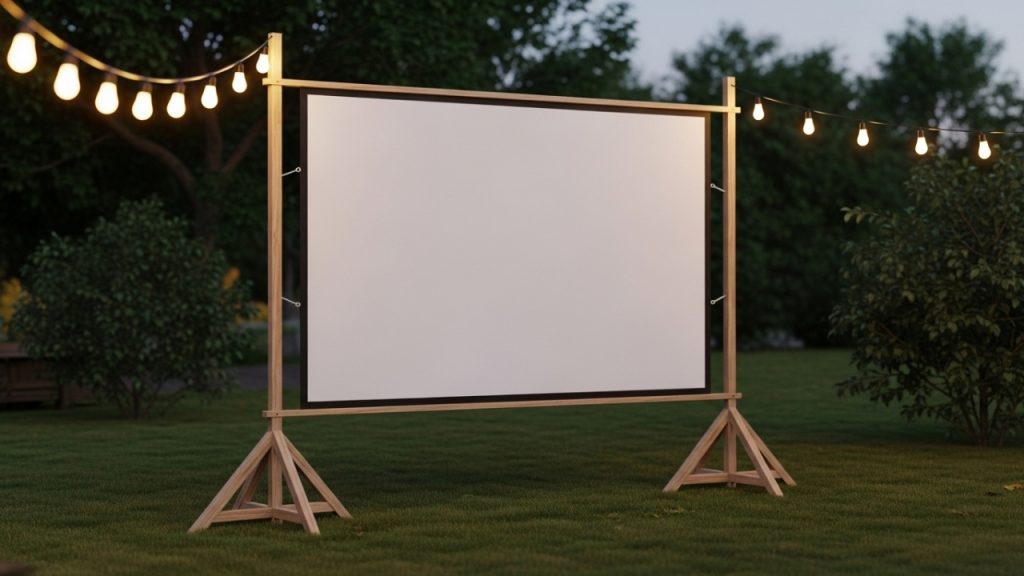 Como fazer um cinema para a família no seu jardim pagando barato