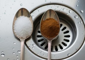 Duas colheres na pia: uma maneira natural de se livrar de entupimentos e odores sem produtos químicos