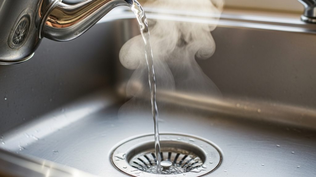 Despeje 5 colheres no ralo e enxágue com água fervente, o resultado é melhor que limpador industrial