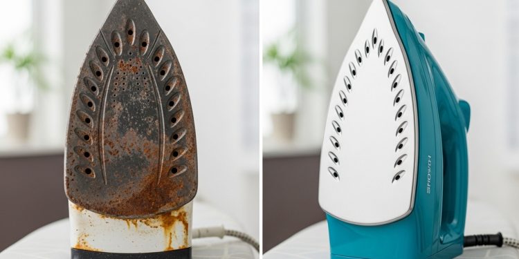 Como limpar um ferro queimado e manchado para deixá-lo como novo