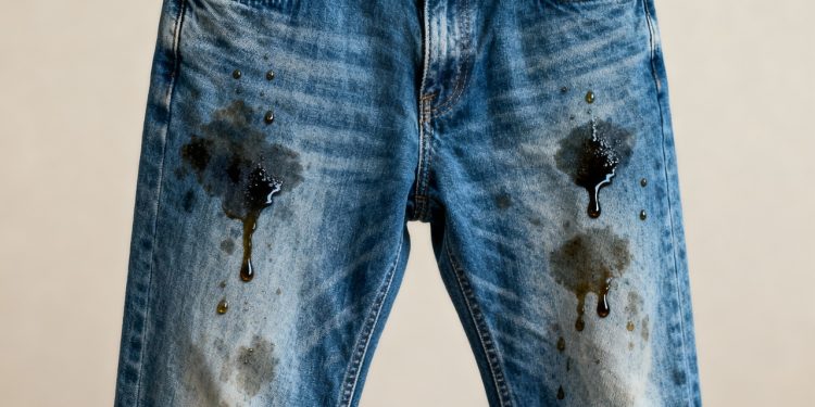 Truque caseiro que apaga manchas de óleo do jeans