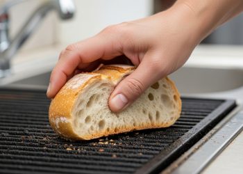 Como limpar a grelha de churrasco em 1 minuto usando pão velho