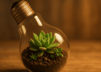 Transforme lâmpadas queimadas em mini-vasos e decore com custo quase zero