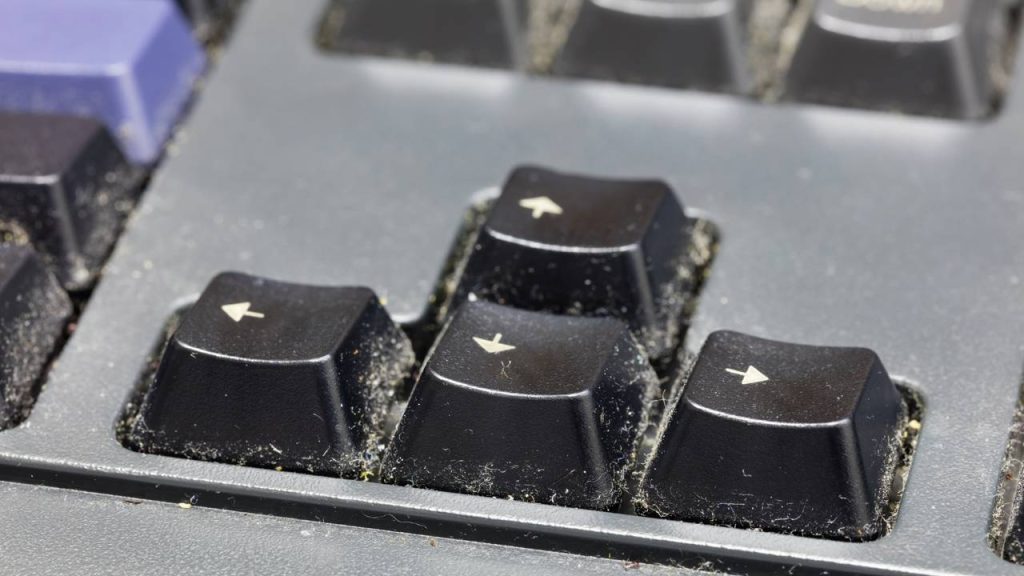 teclado sujo 