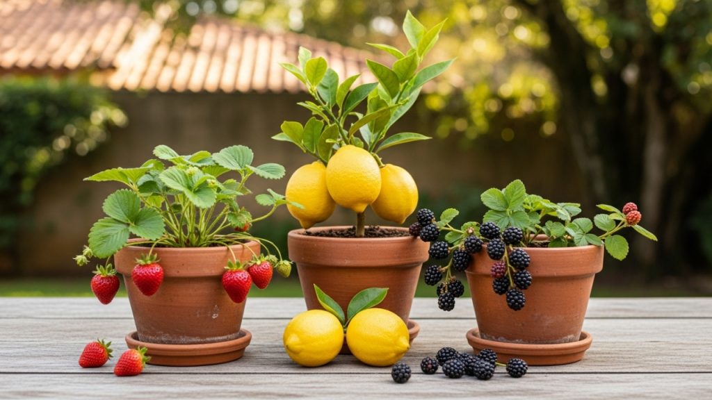 As 3 frutas que você planta em vasos e colhe mesmo em espaços pequenos
