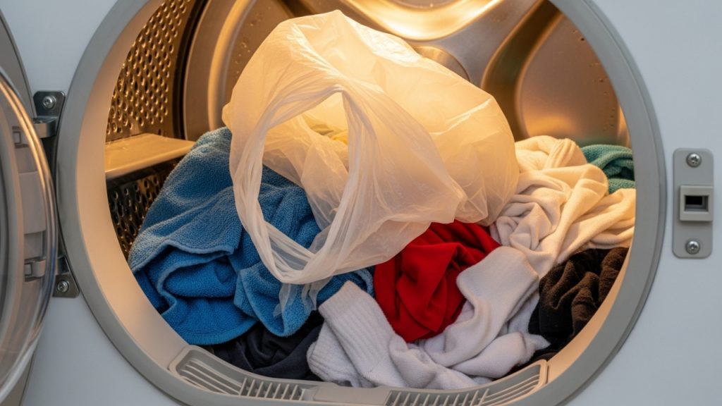 Colocar um saco plástico na máquina de lavar: para que serve e por que é recomendado